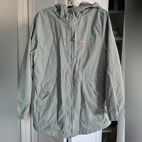 Carhartt Sage Green Hooded Jacket - Picture 1 of 4